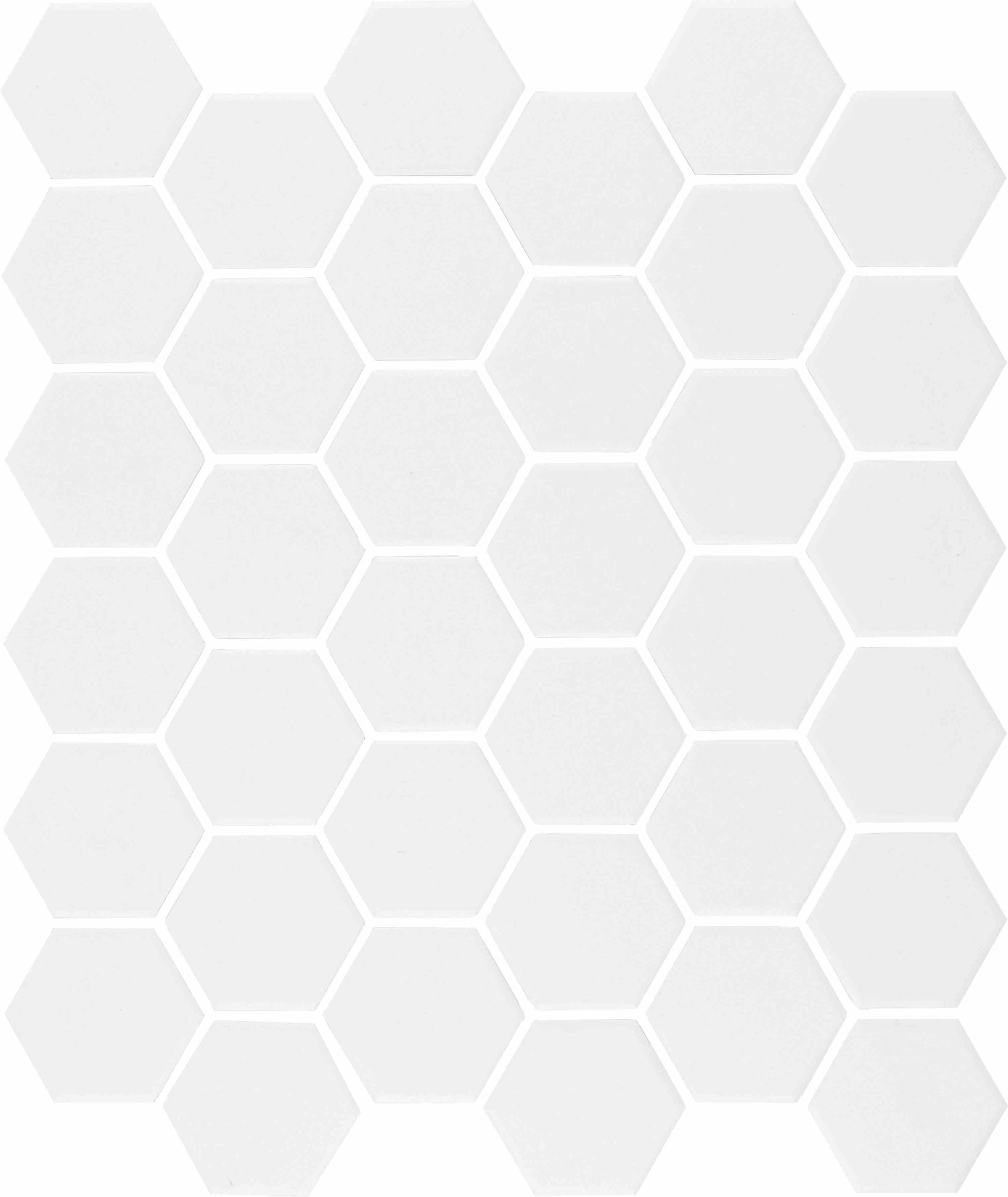 MVG356 Hexagon Unglazed Pure White